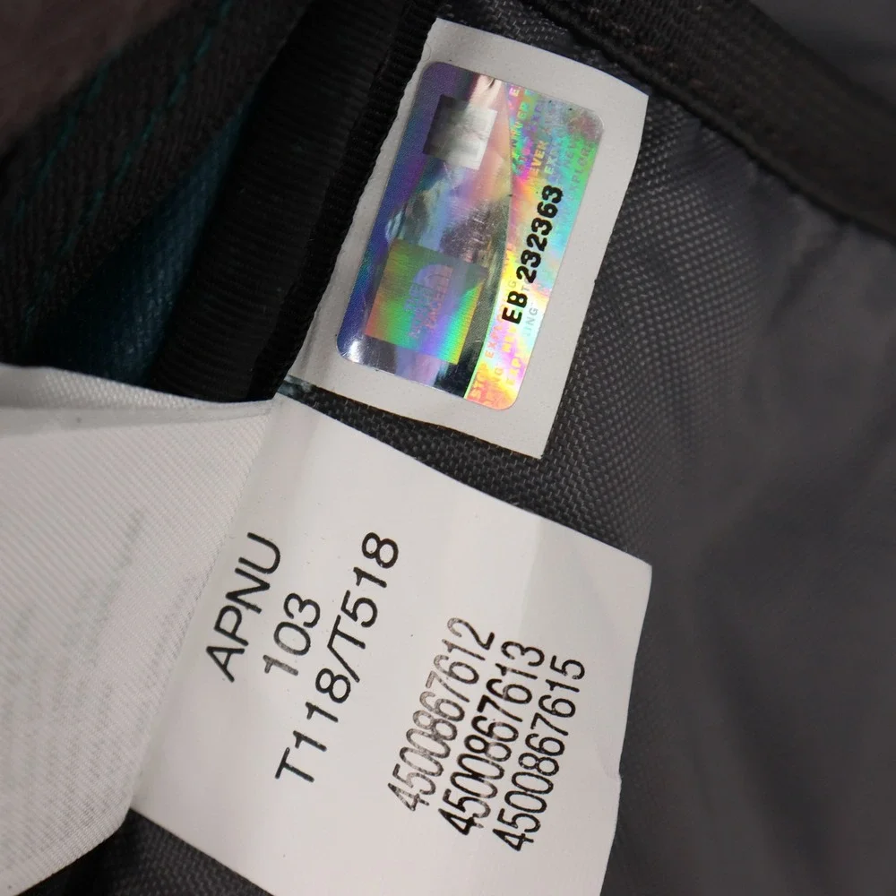 The North Face Kinkajou Backpack Teal Grey Yellow Hiking Daypack APNU T118/T518